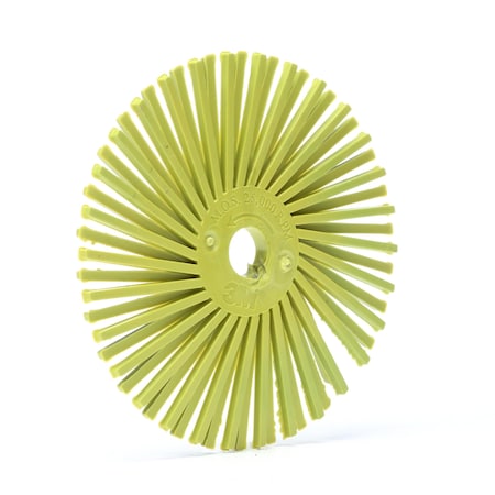 Scotch-Brite BRISTLE DISC, 3 IN DIA BRUSH, 3/8 IN ARBOR HOLE, 360 GRIT, EXTRA FINE 7000046182