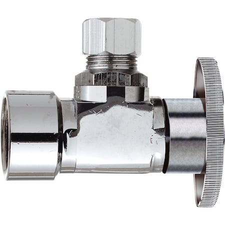 Do It Best 3/8'' FIP x 3/8'' OD Quarter Turn Angle Valve DIB50PCLF
