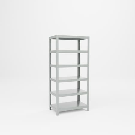 Pucel Heavy Duty Welded Rack, 30 in W x 65 in H x 18 in D, Gray PE-1830