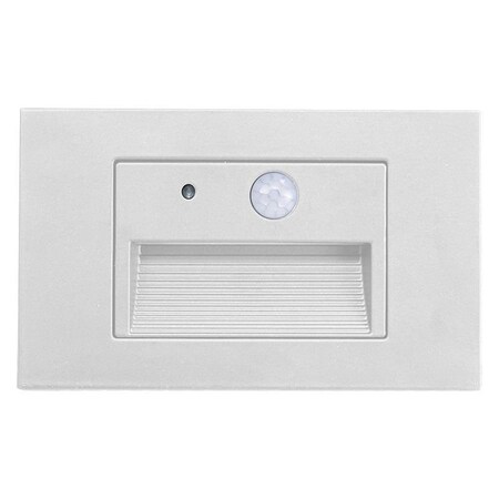 Westgate INTEGRATED STEP LIGHT 120V 3W 3CCT WITH MOTION SENSOR AND PHOTOCELL, RECESSED, WHITE, 30K/40K/50K SLE-A-120V-MCT-PIR-WH