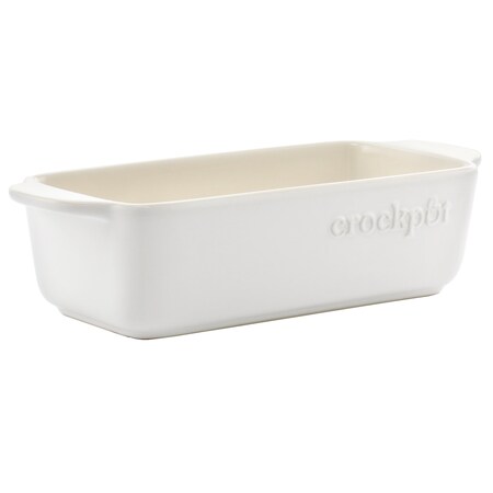 Crockpot Artisan 1.25 Quart Rectangular Stoneware Bake Pan in Cream 136636.01