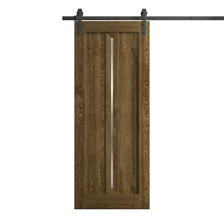 Sartodoors Modern Barn Door 28 x 96 inches, Ego 5014 Marble Oak, 6.6FT Rail Track Heavy Hardware Set, Solid EGO5014BD-B-DMR-2896