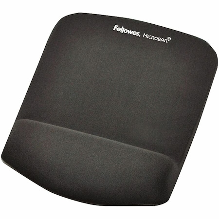 Fellowes Mousepad w/Wrist Support, Graphite 9252201