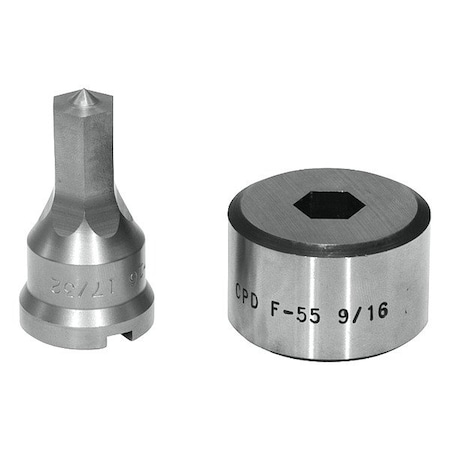 Edwards Hex Punch & Die Set ED9-PDH17/32