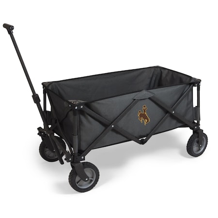 Picnic Time Family Of Brands NCAA Wyoming Cowboys Adventure Wagon Folding Wagon - Wagon Cart 739-00-679-694-0