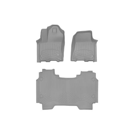 Weathertech Grey, Front and Rear FloorLiner HP 4618771IM-4614282IM