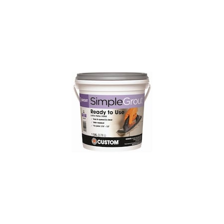 Custom Building Products Simplegrout Gallon Haystack Pre-Mixed Sanded Tile Grout PMG3801-2