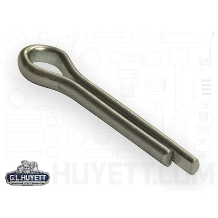 Huyett Cotter Pin, Zinc Plated Carbon Steel, 0.125 in Dia x 0.750 in Effective Length CP-125-0750