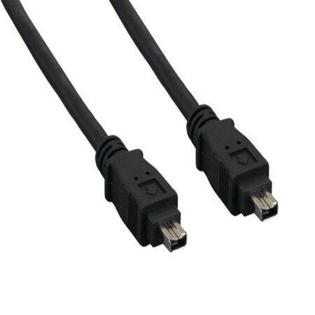 Sanoxy 10ft IEEE 1394a FireWire 400 4-pin to 4-pin, Black SNX-CBL-LDR-FW106-1110