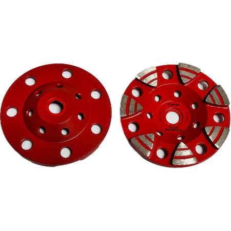 Vantage Product Triagle Segmented Cup Wheel, Concrete Cutting, 7'', Coarse TASEG5J7A320