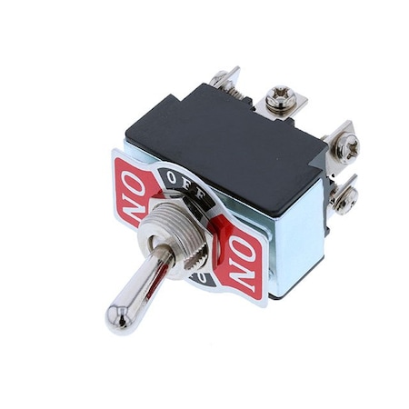 Switch Components Toggle, 6P DPDT ON-OFF-ON, Screw TB2-2F-DC-4
