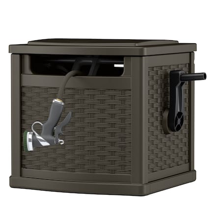 Suncast Slide Trak 150 ft. Brown Retractable Free Standing Hideaway Hose Reel CPLPHW112