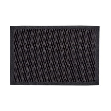 Floortex Mat, Nylon / Vinyl, 0.8 in Thick, Metallic Blue/Orange, 20 in W x 32 in L NREMFLYV0018