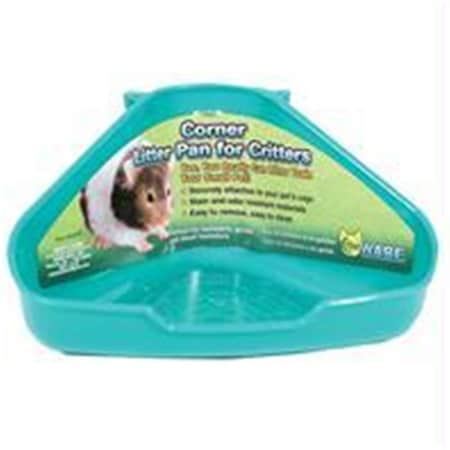 Ware Mfg. Bird/Sm An Ware Mfg. Inc. Bird-sm An-Corner Litter Pan For Critters- Assorted 6.5x4.5x3 Inch 89527