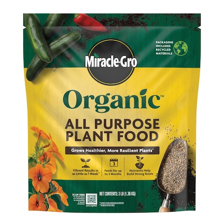 Miracle-Gro Organic Granules Plant Food 3 lb 3035906