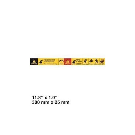 Nissan REPLACEMENT DECAL, TIP OVER HAZARD 99080-11H01