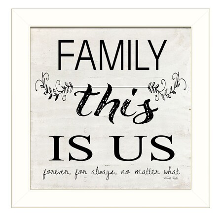 Homeroots Family This is Us 2 White Framed Print Wall Art 404810