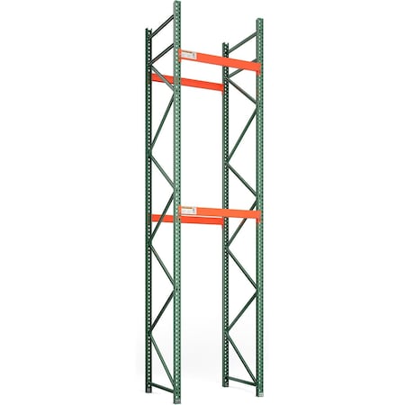 Global Industrial Bolted Teardrop Pallet Rack Starter, 48"Wx 42"D x 192"H, 6590 lbs Shelf Cap 299193A