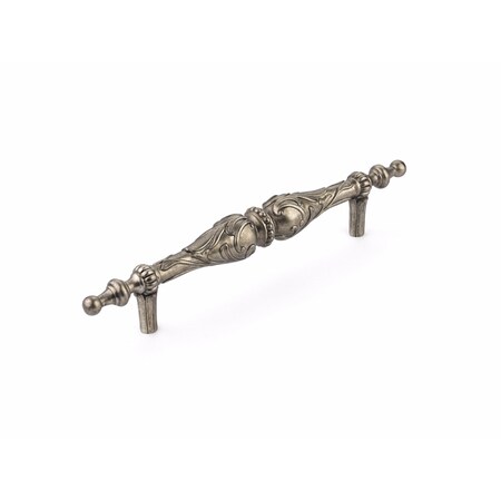 Schaub 8in Center to Center Symphony Cantata Cabinet Pull Monticello Silver Finish 997-MSL