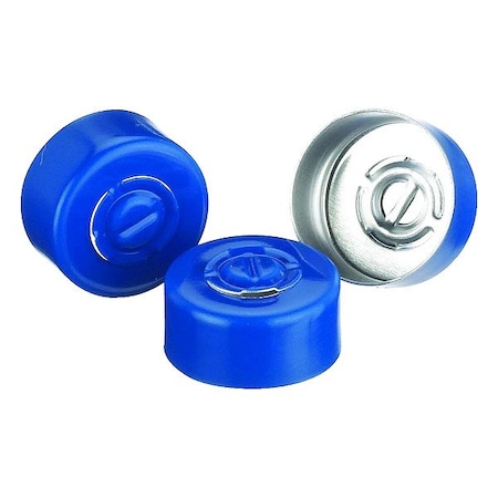 Wheaton Lab Bottle Caps, Blue, 13 mm Dia, PK1000 224182-05