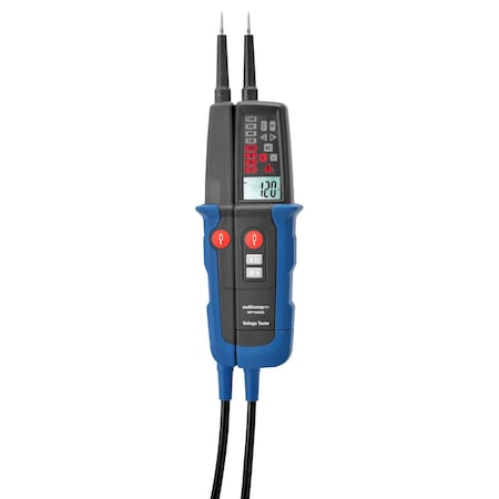Multicomp Pro Voltage Tester, 12V to 1000V DC/AC, 0/40Hz to 400 Hz, LCD 3 1/2 digit, LED Indication, IP64 MP760855