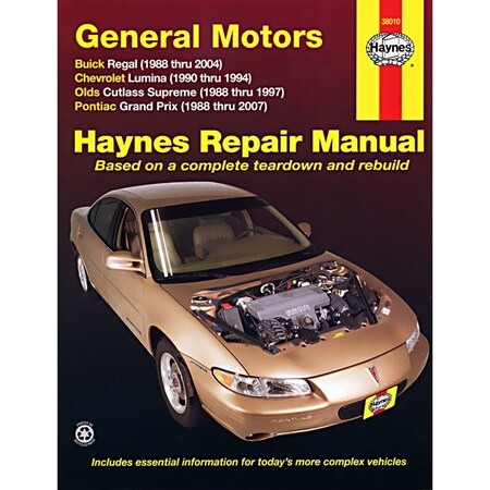 Haynes Manuals GMREGAL/LUMINA/GR PRIX/CUTLASS SUPREME 8 38010