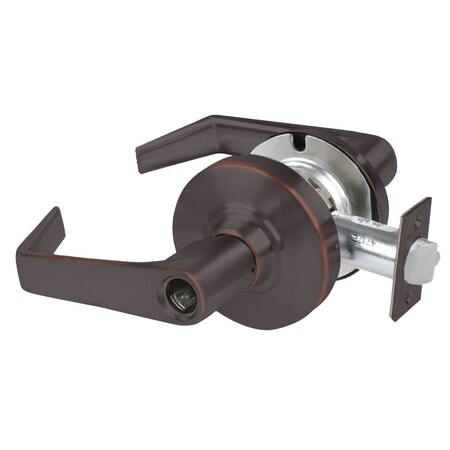 Schlage Grade 2 Entrance Cylindrical Lock with Field Selectable Vandlgard, Saturn Lever, Conventional Less ALX53L SAT 643E