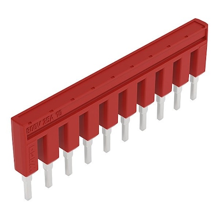 Wago Terminal Block, 1.984" L, 1.98" W, Red 2002-410/000-005