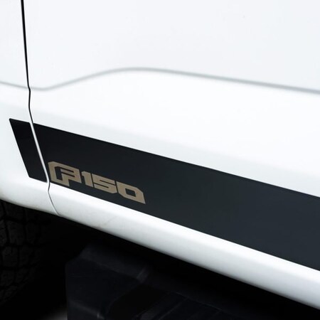 Putco Black Platinum Stainless Steel Rocker Panel Molding, Super Duty 9751471BPFD