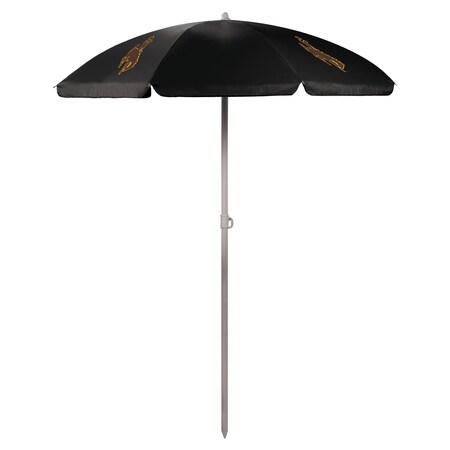 Picnic Time Family Of Brands NCAA Wyoming Cowboys Outdoor Canopy Sunshade Beach Umbrella 5.5' - Small Patio Umbrella 822-00-179-694-0