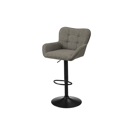 Monarch Specialties Barstool, Adjustable-in. H, Bar Height, Counter Height, Kitchen, Taupe Fabric, Black Metal, 2PK I 2331