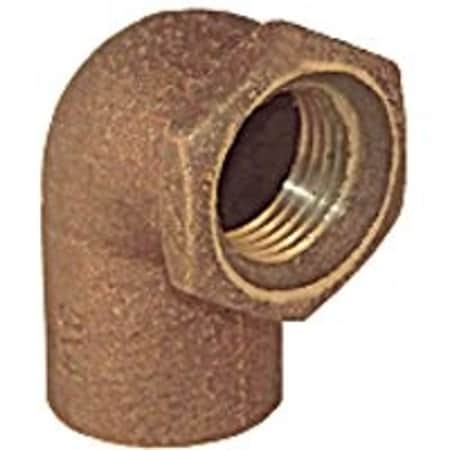 Epc Elkhart Products 10156816 Pipe Elbow, 1/2 in, Sweat x FIP, 90 deg Angle, Copper 10159301