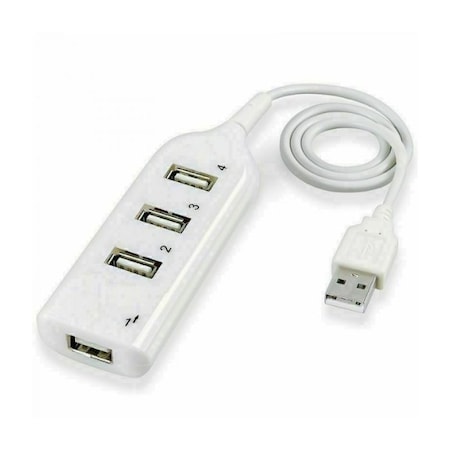 Sanoxy White USB 2.0 Hi-Speed 4-Port Splitter Hub For PC Notebook High Speed Computer SANOXY-PCMOUSE7-we