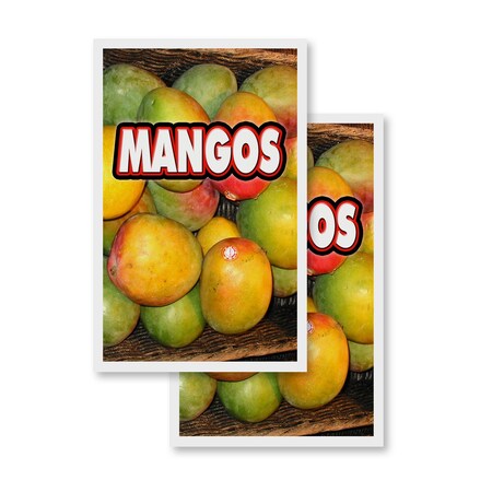 Signmission Mangos, Vinyl Decals Only 24 Inch x 36 Inch, Vinyl Decal, 2PK DSB-2436-2PACK-Mangos