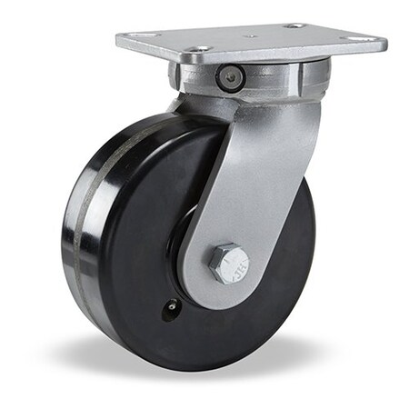 Hamilton Super Endurance Swivel Caster, 8" x 3" Plastex Phenolic Wheel, 3/4" Precision Tapered Roller Bearing S-SEC-83PT