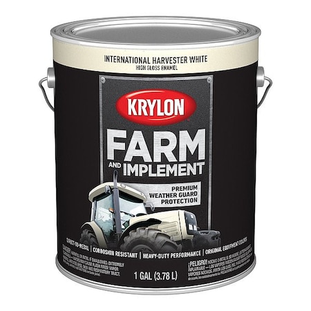Krylon Acrylic Coating, High Gloss, International Harvester White K01980008