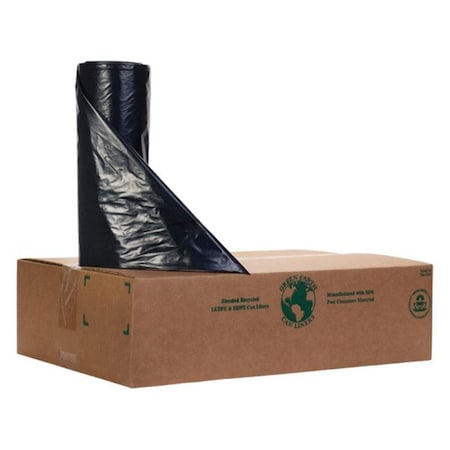 Noramco RT3858XXH Recycled Trash Bag Liner Black 38 x 58 in. 6291041