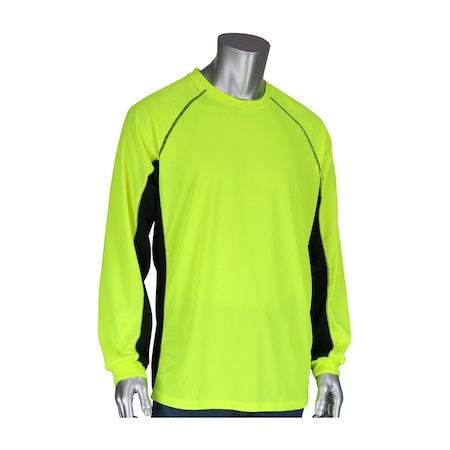 Pip Non-ANSI Long Sleeve T-Shirt w/50+ UPF Sun Protection, Insect Repellent Treatment and Black Trim 310-1150B-LY/5X