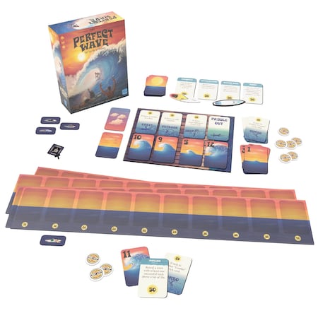 Usaopoly The Perfect Wave Surfing Themed Light Strategy Card Game HB158-811