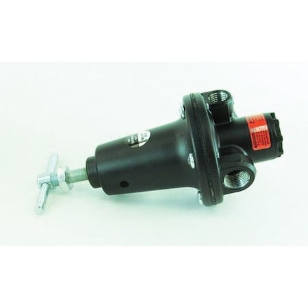 Devilbiss HAR-507 T-Handle Air Regulator, 3/8 in FNPT inlet x 1/4 in FNPT Outlet, 0 to 125 psi 130059