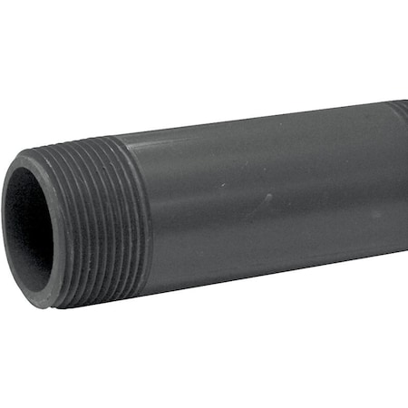 Genova Products Lasco 212040Bc Pipe Nipple, 1-1/4 In, Pvc, Sch 80 Schedule, 4 In L 386040D