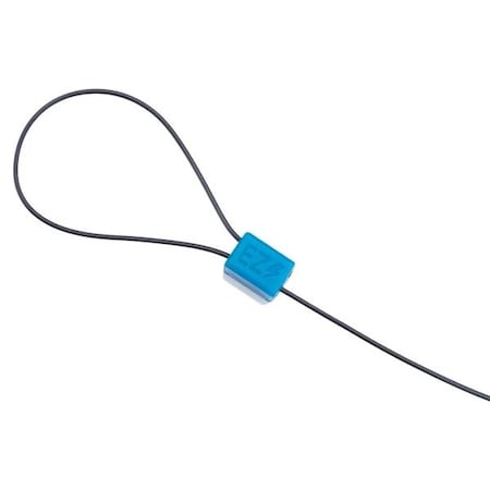 Ez Solar Polymer Coated Stainless Steel Cable Tie, 8 in L, Black, Coated Stainless Steel / UL Listed Polymer CL1508-1.B
