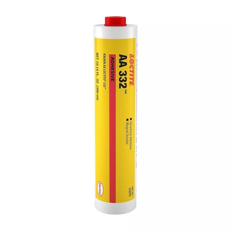 Loctite Acrylic Adhesive, AA 332 Series, Cartridge, Not Applicable Mix Ratio 232743