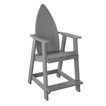 Polybird SURFBOARD NOSE BALCONY CHAIR.        LIGHT GRAY POLYBIRD P83