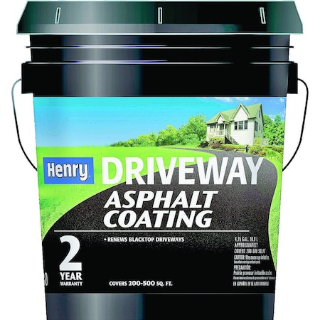 Henry Asphalt Coating, Liquid, Black, 4.75 gal Pail HE130074
