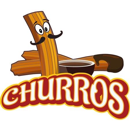 Signmission Churros, 16 Inch, Decal D-DC-16-Churros