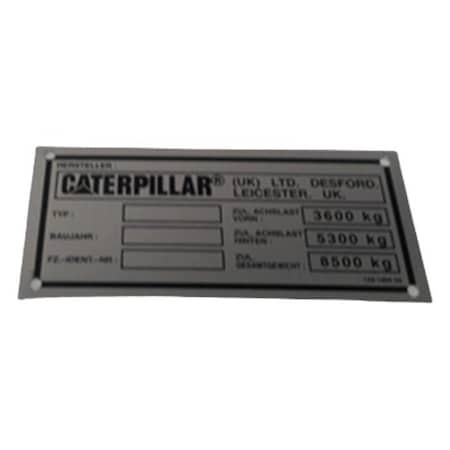 Caterpillar PLATE TUV, CATERPILLAR OEM 1291866 1291866