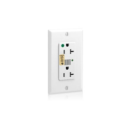 Leviton PlugsandReceptacles, 20A, 125VAC, Wht, Nylon 8380-W