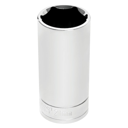 Performance Tool 1/2 in. Drive 27 mm 6-Point Deep Socket W32427