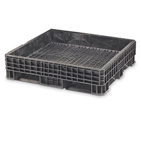Orbis Heavy-Duty Bulkpak Container, Black - Fixed Wall - 48 x 45 x 24.8 in. HDRS4845-21 BLK